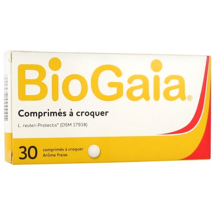 Meilleurs prix pour BioGaia Probiotiques Lactobacillus Reuteri Protectis Arôme Fraise 30 comprimés