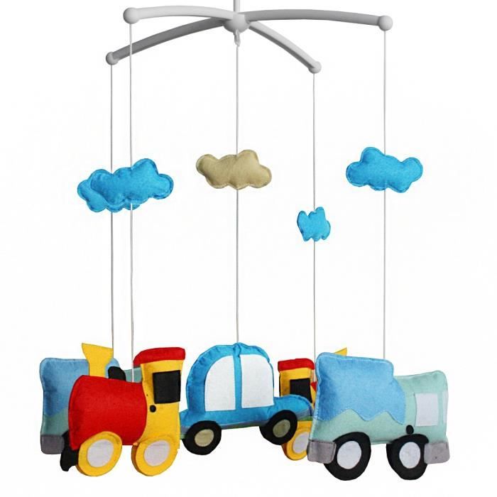 Cadeau Fait A La Main Bebe Bebe Berceau Mobile Transport Series Train Et Truck Cdiscount Puericulture Eveil Bebe
