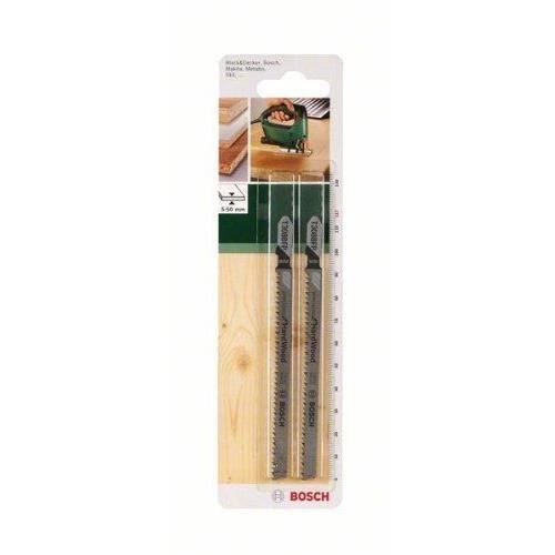 Bosch Accessories 2609256795 - Set De 2 Lames De Scie Sauteuse T308BFP Pour Bois Dur - Coupes Précises Et Angulaires