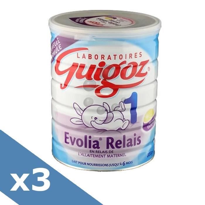 LOT DE 3] GUIGOZ Evolia Relais Lait en poudre 1er âge - 800 g - De