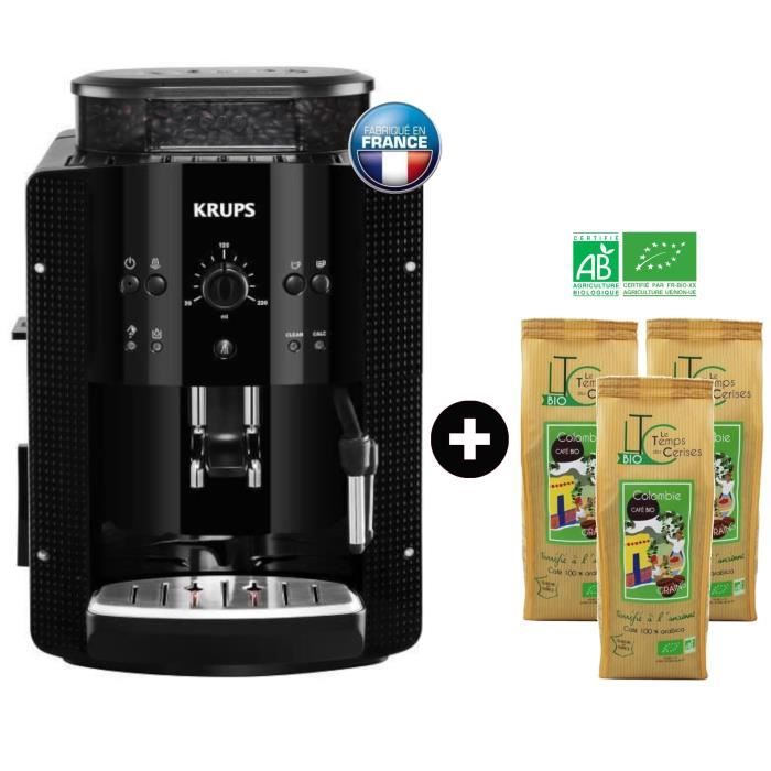 KRUPS YY8125FD Machine expresso automatique avec broyeurNoir + 3