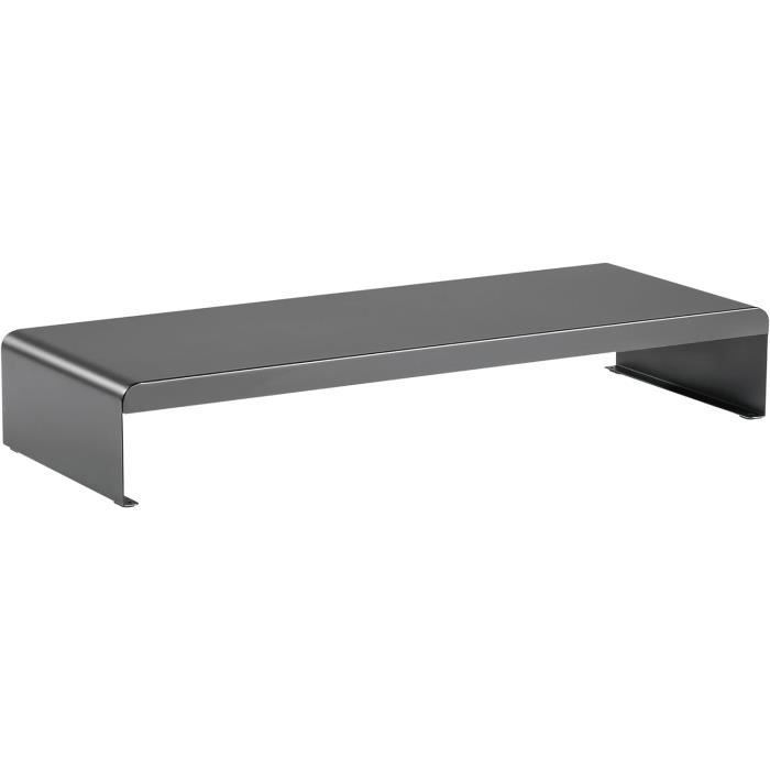 Support écran En Acrylique Et Bois - Rehausseur De Moniteur Réglable - Pour Bureau Ergonomique Et Rangement