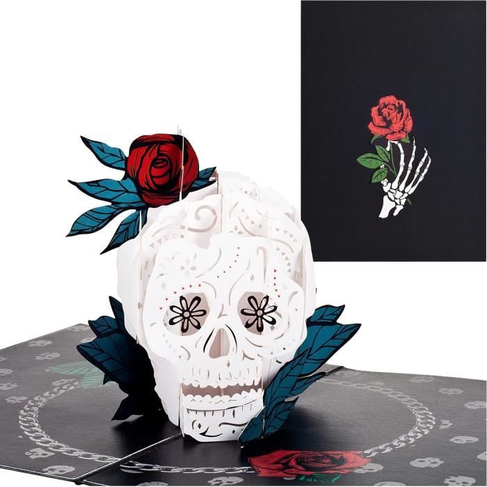 Cartes D'Halloween Pop-Up 3D Sorcière Fantôme Citrouille Carte De Vœux