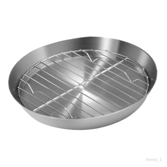 Plaques Cuisson HEROGO Acier Inoxydable - 2 Plaques + 2 Grilles Refroidissement - Four, Grillage, Cuisine Saine