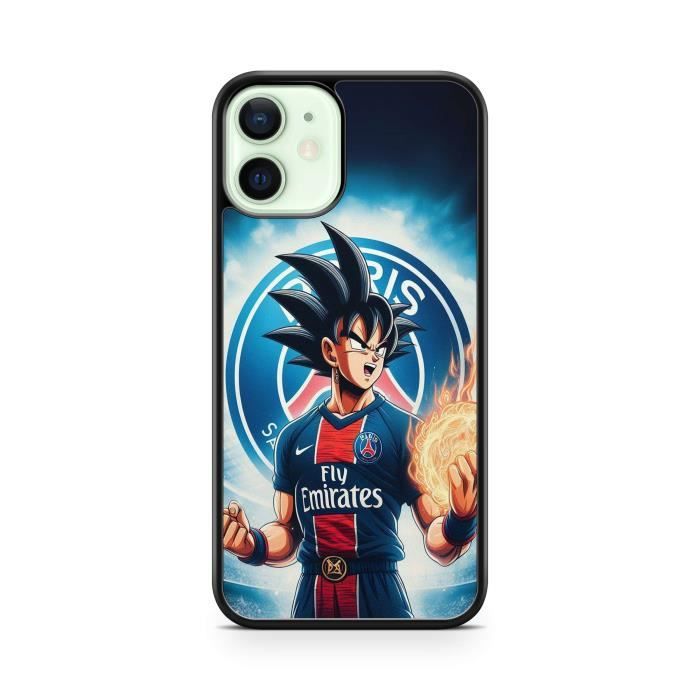 Coque pour iPhone 11 Dragon ball Z Goku Gohan PSG paris saint germain