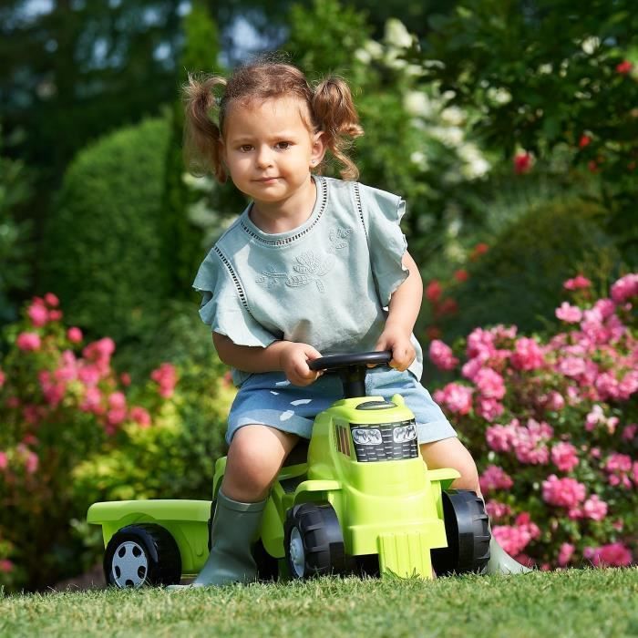 ECOIFFIER Porteur tracteur remorque vert 85 cm 4359AL Avec un coffre sous le siege inclinable. 12 36 mois. Origine France Cdiscount Jeux Jouets