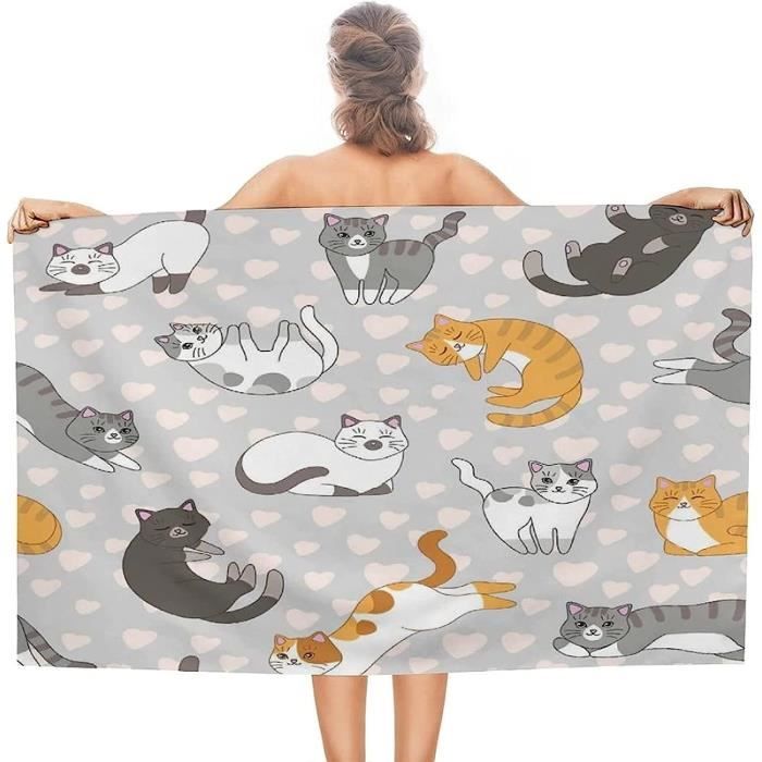 Ricard 1 Serviette De Plage De Luxe Serviette De Bain Microcarence 80×160cm