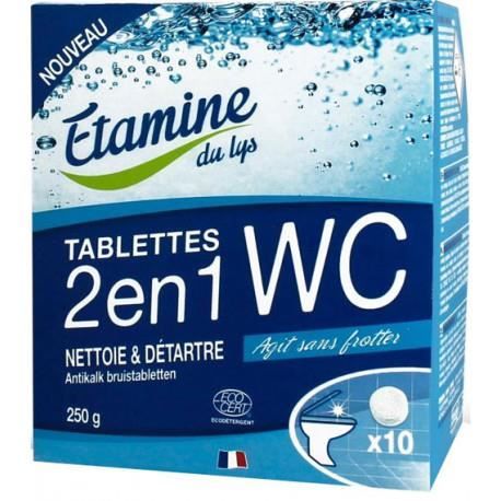 Étamine du Lys Sanitaire Tablettes WC 2 en 1 Bio 12 unités