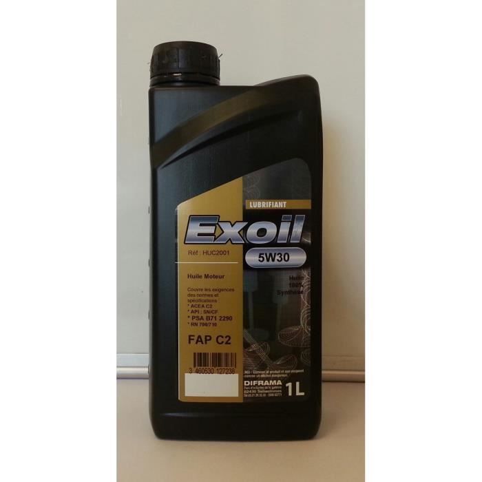 huile EXOIL5W30 C2 spéc.FAP1L