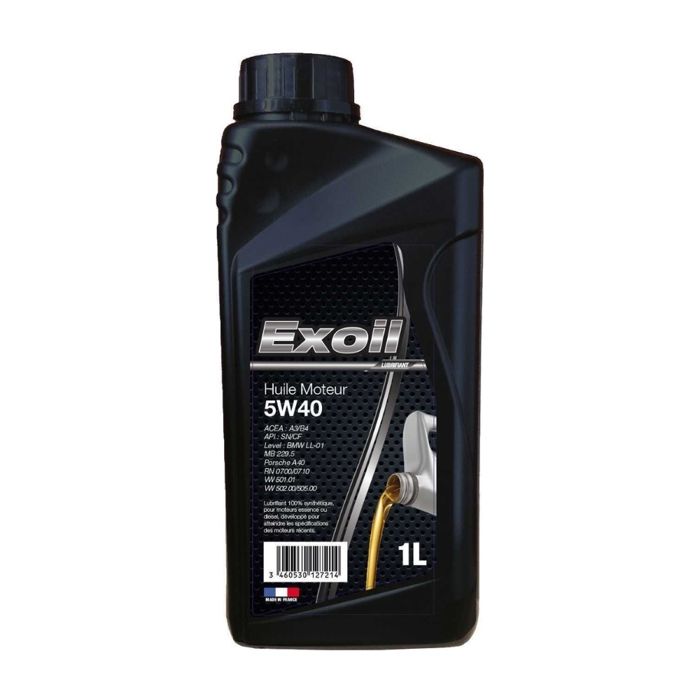 Bidon huile EXOIL 5W40 1 litre