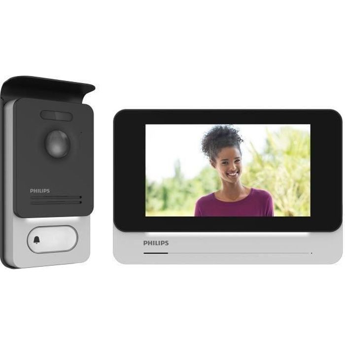 philips visiophone 2 fils ecran tactile ultra plat couleur 7 pouces welcomeeye touch cdiscount bricolage