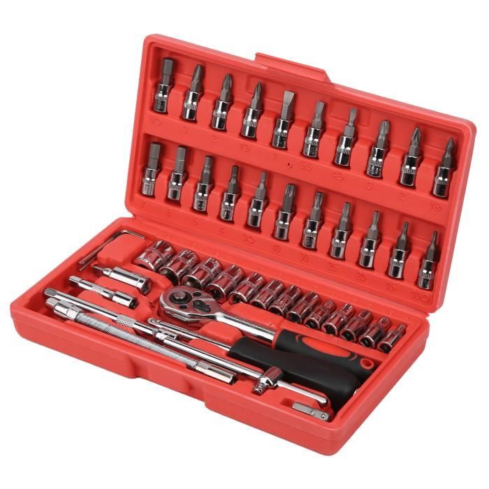 Jeu De Clés à Douille 20 Pièces - 1/4 Et 3/8 Pouce, Marque Top Tools, Neuf En Boîte