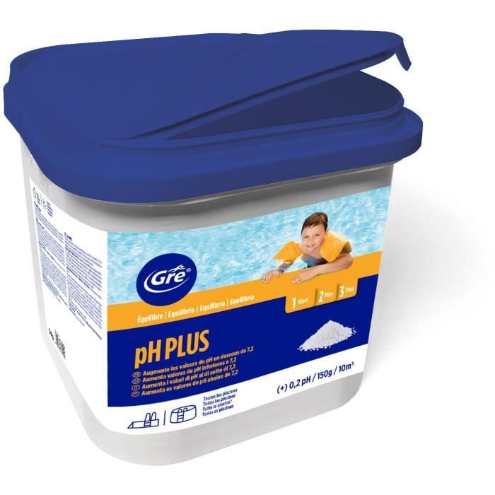 Gre Regulateur De Ph Ph Plus En Granules 5 Kg Pour Augmenter Et Stabiliser Le Ph De La Piscine Achat Vente Traitement De L Eau Gre Granule Augment Ph 5 Kg Cdiscount