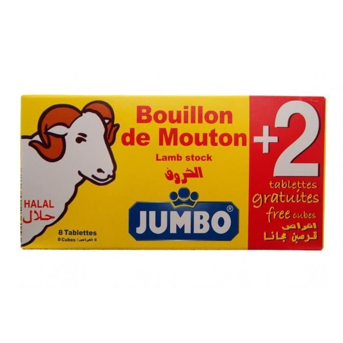 JUMBO Bouillon de Mouton 8 Tablettes + 2 Gratuites 100g Cdiscount Au