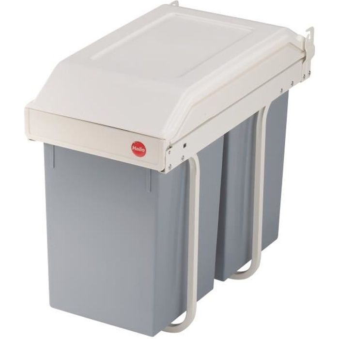 HAILO Multi-box 2x15 - Poubelle encastrable 30 L