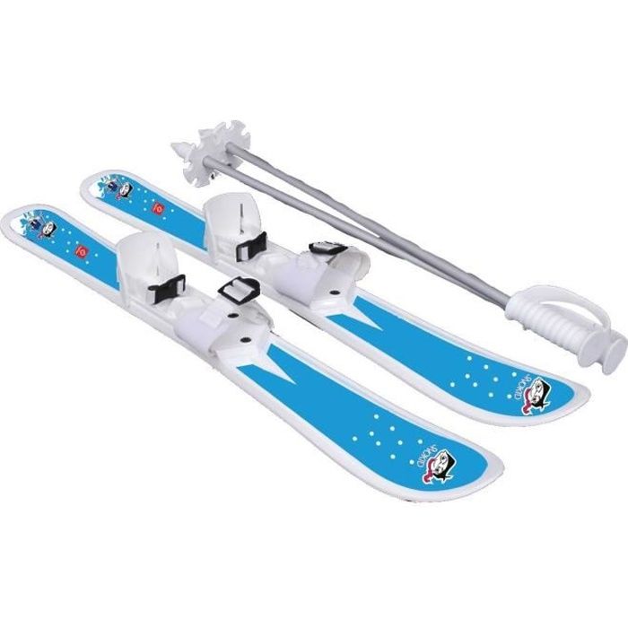 HAMAX Skis pour Enfant avec Bâtons A partir de 2 à 5 ans Bleu Cdiscount Sport