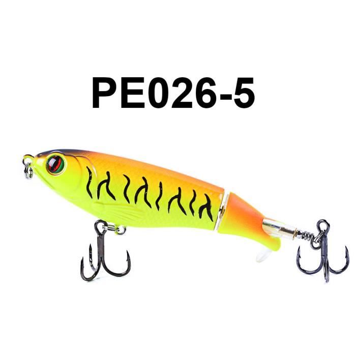 10pcs/set 12cm*17g Leurre Topwater Popper Poisson Nageur Grand Hameçon Perche