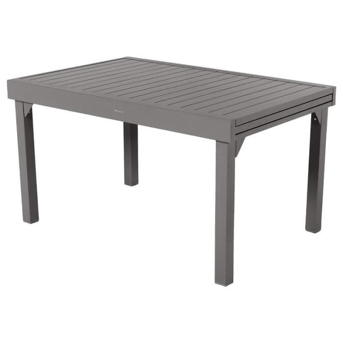 Table Rectangulaire Extensible Piazza 10 P Quartz Hesperide