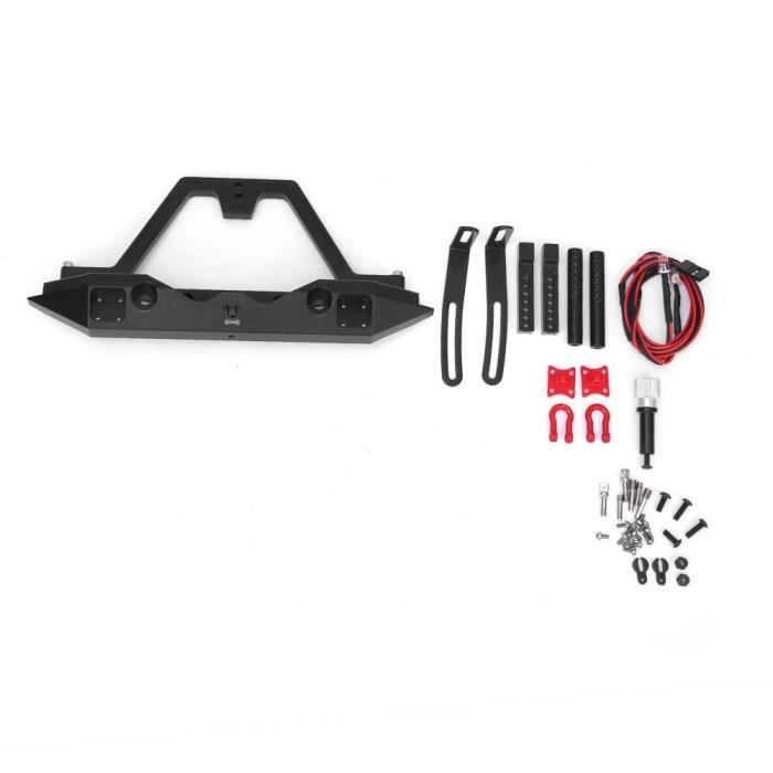 Fdit Accessoire RC Pare-Chocs Arrière en Métal avec Anneaux en D Adapté Fdit Accessoire RC Pare-Chocs Arrière en Métal avec Anneaux en D Adapté