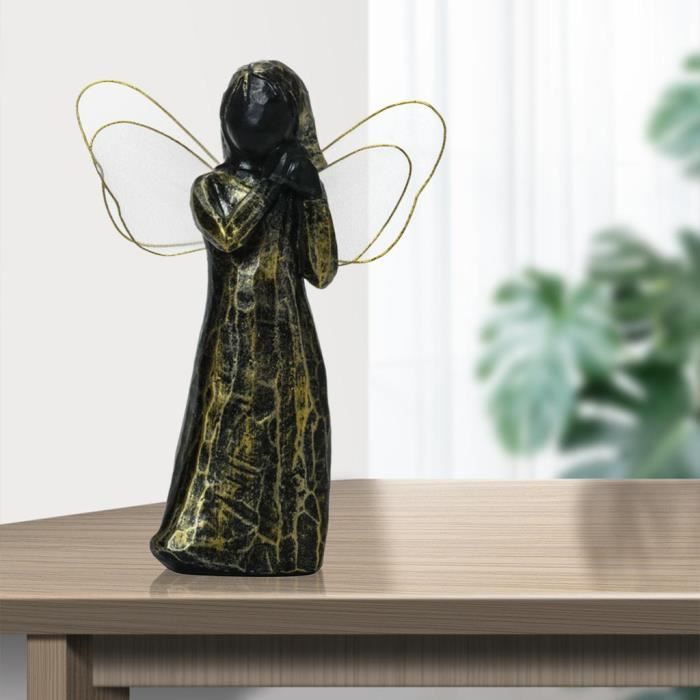Statue d'ange en résine européenne Miniature décor à la maison