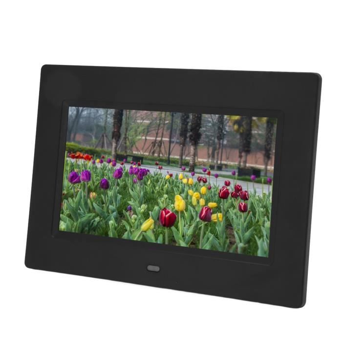 Cadre Photo Numérique 7 Pouces – écran LCD, Télécommande, Prise UE, Lecture Vidéo