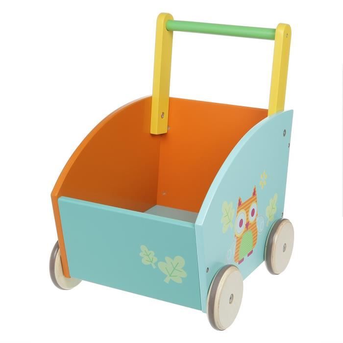 pousseur bébé en bois