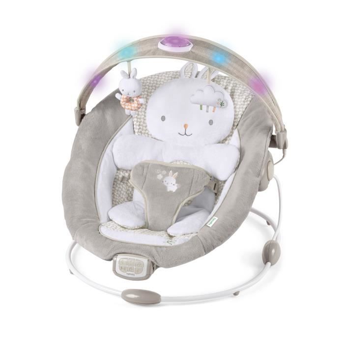 INGENUITY Transat bébé confort Petit Lapin Arche déveil lumineuse Coussin réducteur amovible cadeau bébé