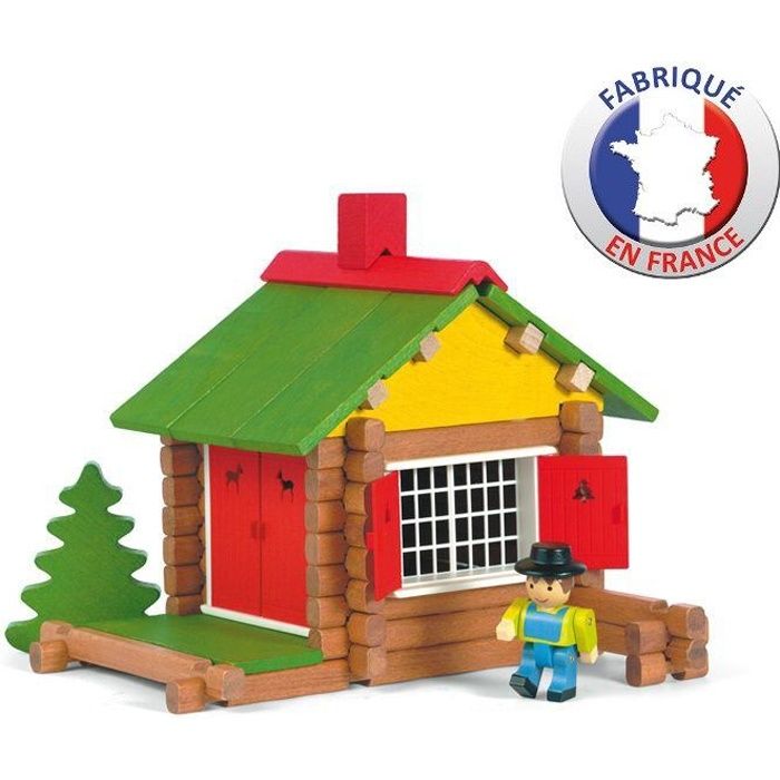 chalet en bois jouet