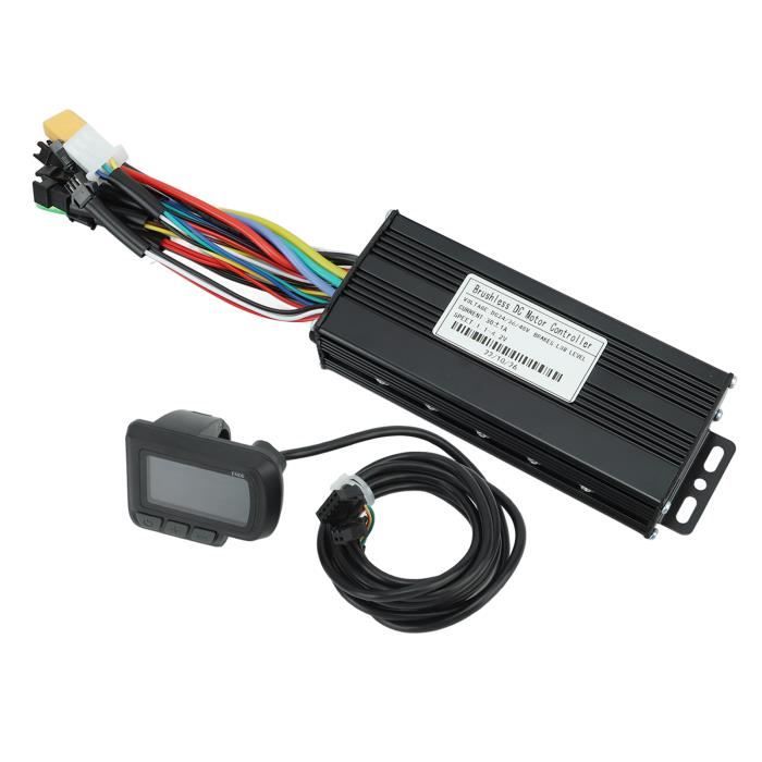 Contrôleur Vélo électrique 24V/36V/48V 500W/750W 9 MOSFET Avec écran LCD - Pour Conversion Kit, Garanti 2 Ans