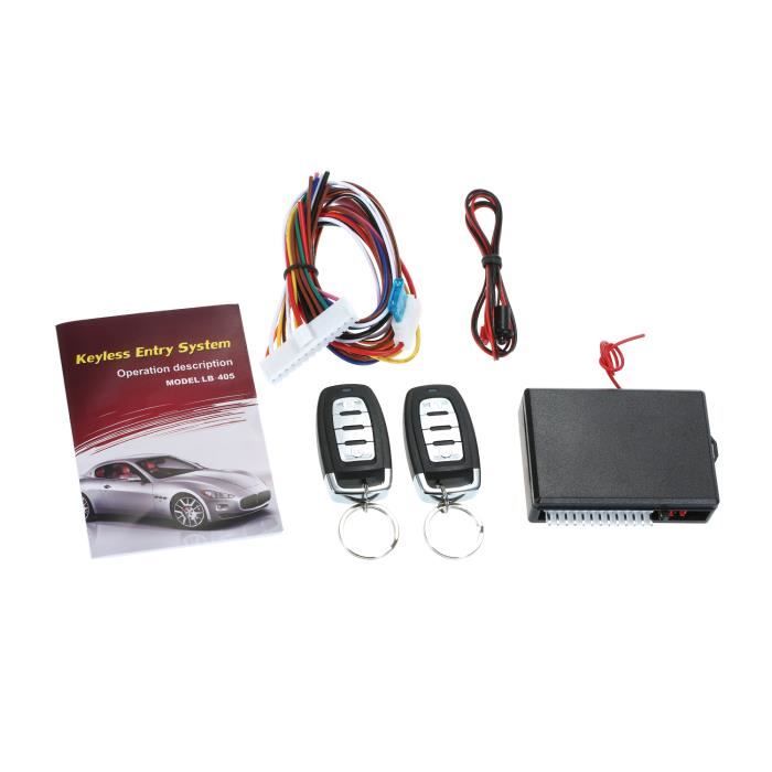 Sortie Clignotante de la Voiture Localisation de la Voiture Universelle T/él/écommande Porte centralis/ée Verrouillage Kit de syst/ème d/’entr/ée sans cl/é Universel pour Toutes Les Voitures