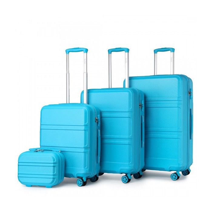 Test Des Valises Kono : Set Rigide De 4 Tailles Avec Serrure TSA Jaune