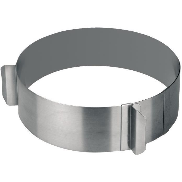 Cercle extensible D : 16 à 30 x 7 cm inox