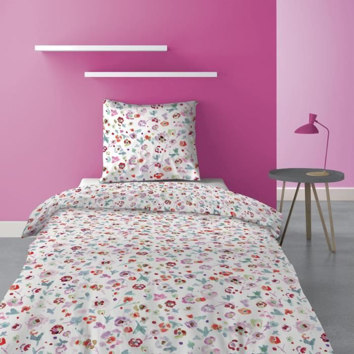 LES ATELIERS DU LINGE Parure housse de couette 100% microfibre liberty