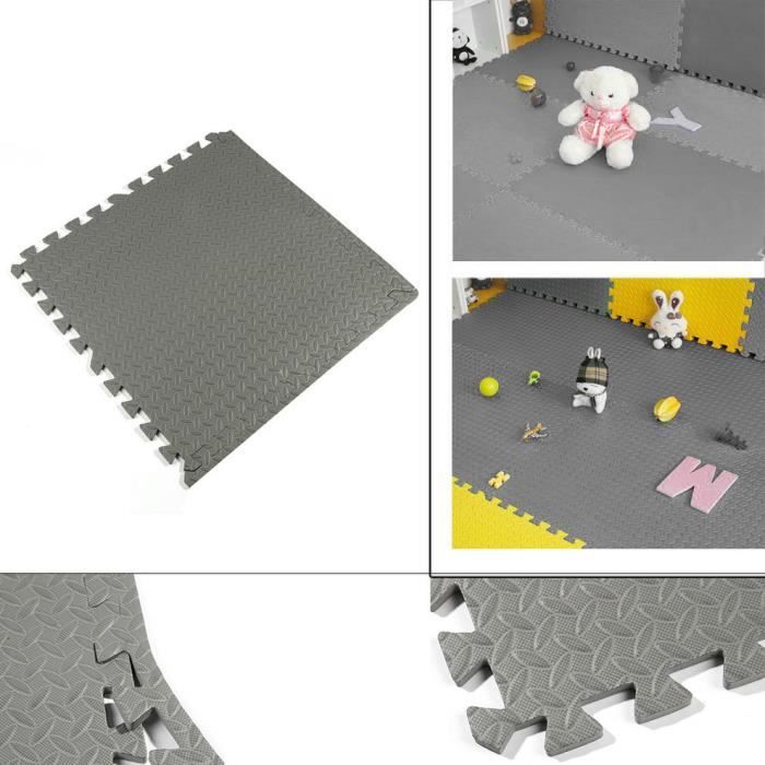 Tapis Protection Sol 16 Dalles Fitness Gym Musculation Salle Sport