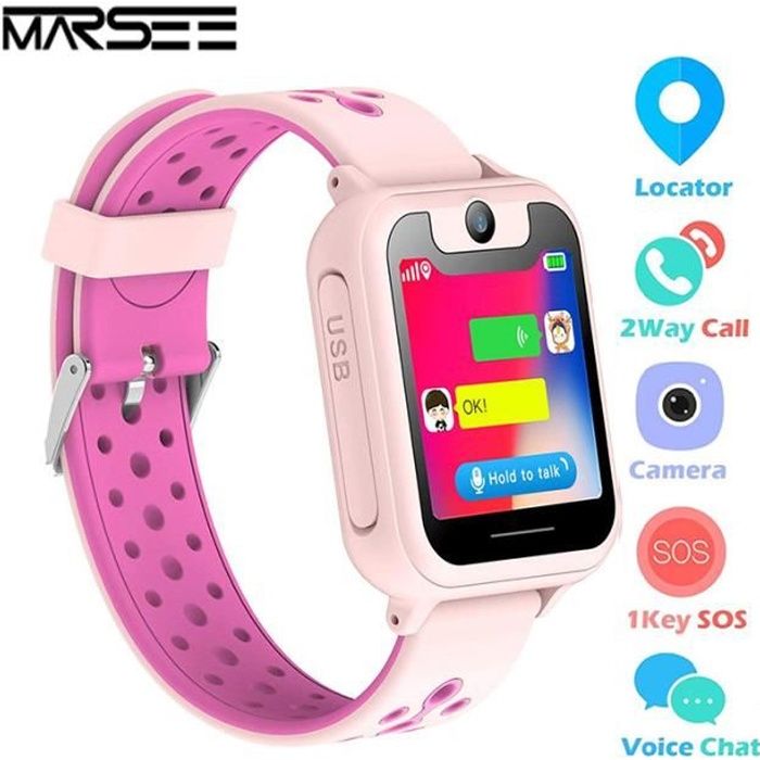 Montre LBS Enfant Fille Garcon Telephone Montre Intelligente pour Enfant SOS  Tracker Bracelet Montre Connectée Enfant - Cdiscount Téléphonie