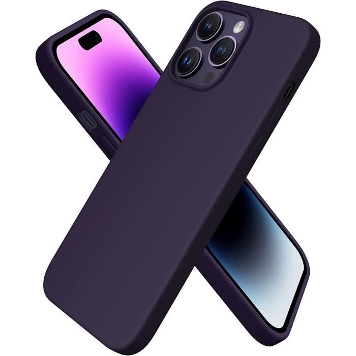 Coque iPhone 14 Couleur Violet Mat avec MagSafe - Protégez votre iPhone  avec style