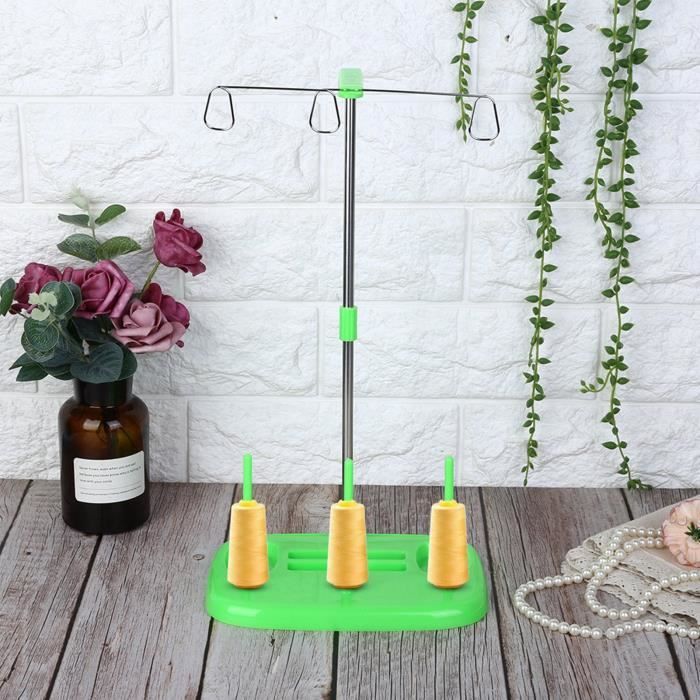 Porte-bobine De Fil Unique - Hauteur 41 Cm - Base 13,5 Cm - Pour Machine à Coudre, Surjeteuse, Broderie