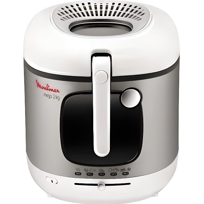 Friteuse classique - MOULINEX - AM480070 - Mega XXL - 2100 W - 2 kg