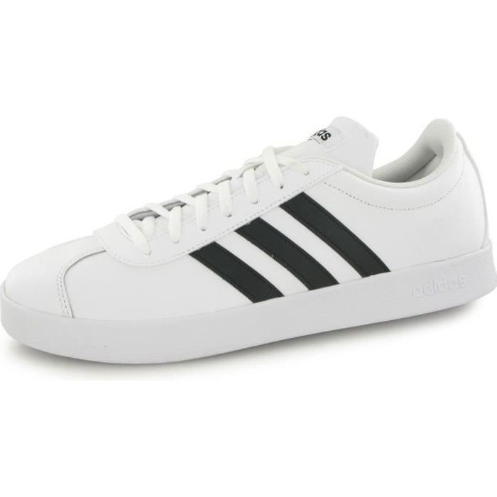 ADIDAS Baskets Vl Court 2.0 LTH Homme Noir et marron Blanc