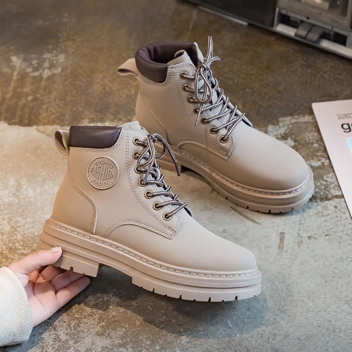 Boots sales simili cuir