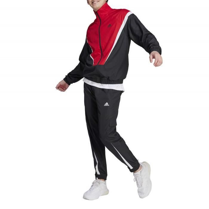 Survetement Adidas Sportswear Woven pour Homme Noir Manches longues Respirant Noir Cdiscount Pret a Porter