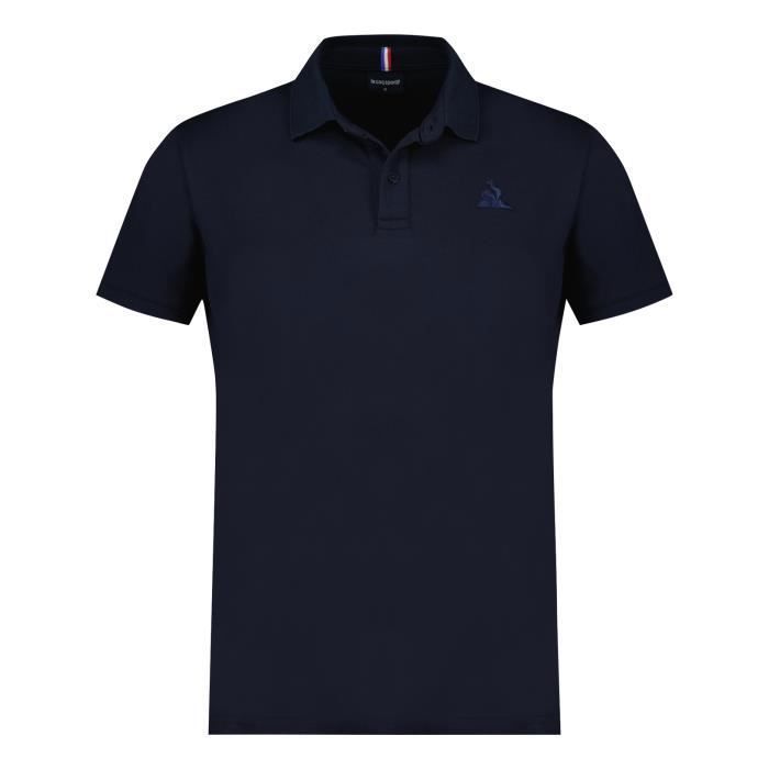 Polo droit Le Coq Sportif bleu Marine Cdiscount Pret a Porter