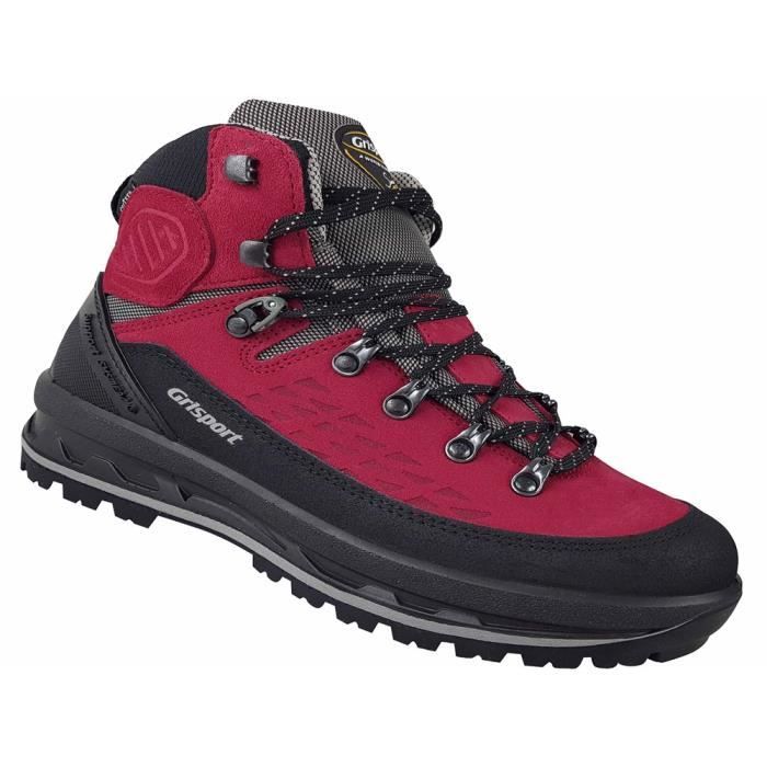 Chaussures de randonnée pour femme - Grisport Rubino Scamosciato 15011S6G - Rouge - Respirant