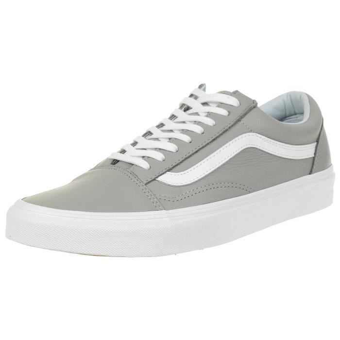 vans old skool grise cuir