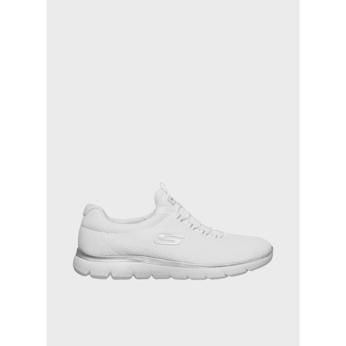 Skechers Chaussures pour Femme - SKECHERS - Summits - Artistry Chic - Blanc - Textile - Lacets - Plat