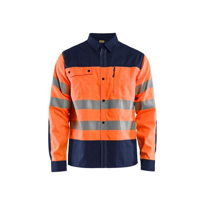 Chemise haute-visibilité Orange-Fluo/Marine 4XL 325518175389