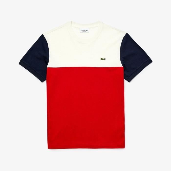 red lacoste t shirt