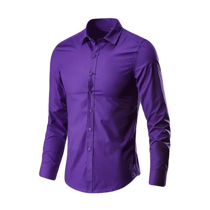 Chemise shop violette homme