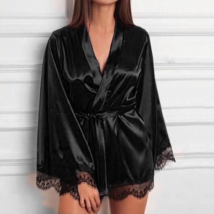 Chemise de nuit shop en soie pour femme