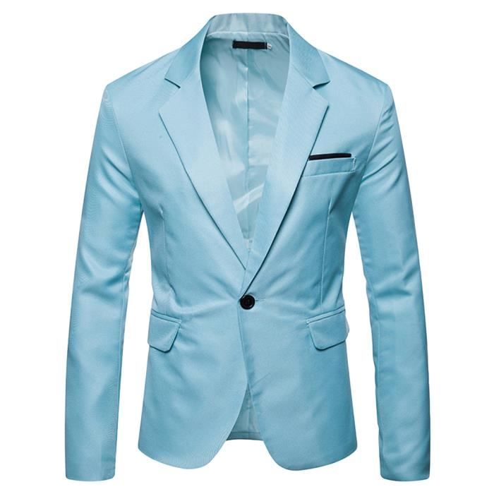 Veston best sale bleu homme